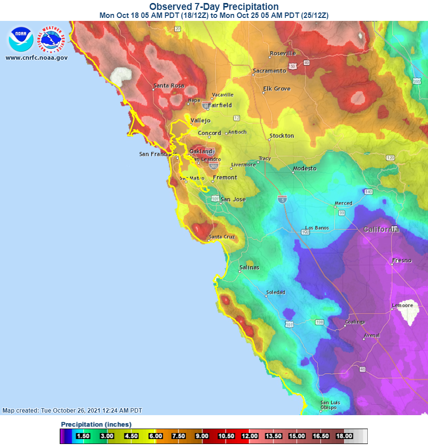 Atmospheric River Brings Historic Rainfall to the Bay Area